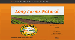 Desktop Screenshot of longfarmsnatural.com